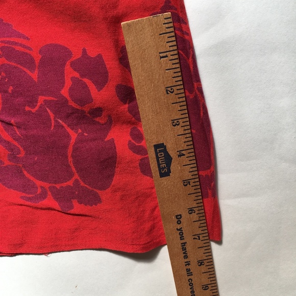 Casual Movements Sarong Wrap beach cover up bright red. - Picture 9 of 10